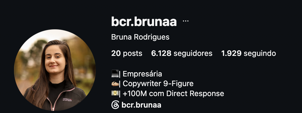 Perfil de Bruna Rodrigues