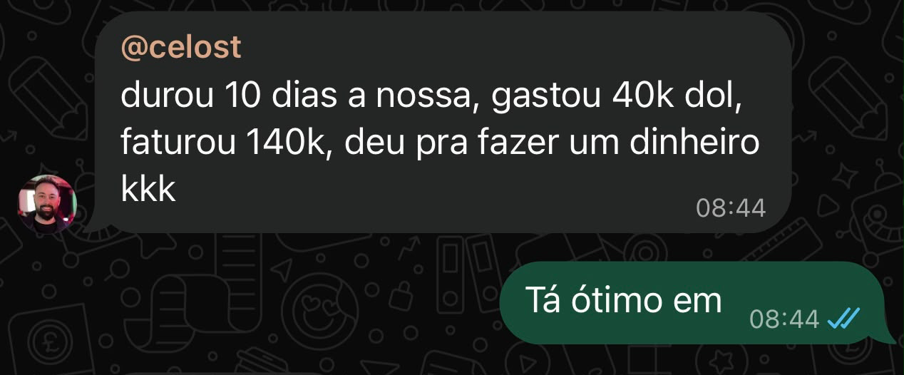 Depoimento de Celost